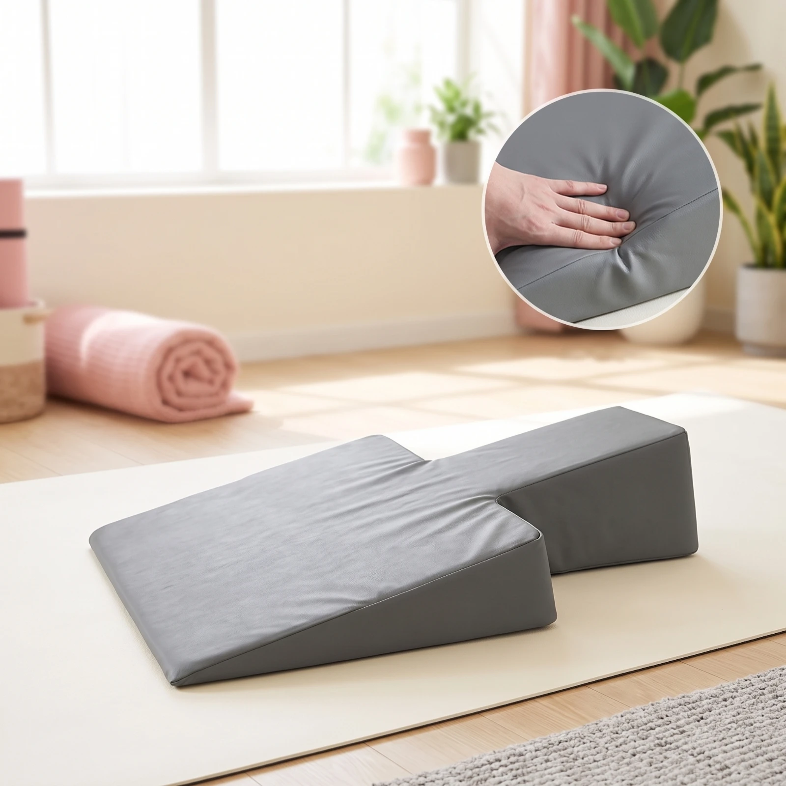 Maternity Mat Foam Pregnancy Wedge Pregnancy Support Pillow Supportive Belly Wedge Pillow Pressure Relief for Pregnant Women