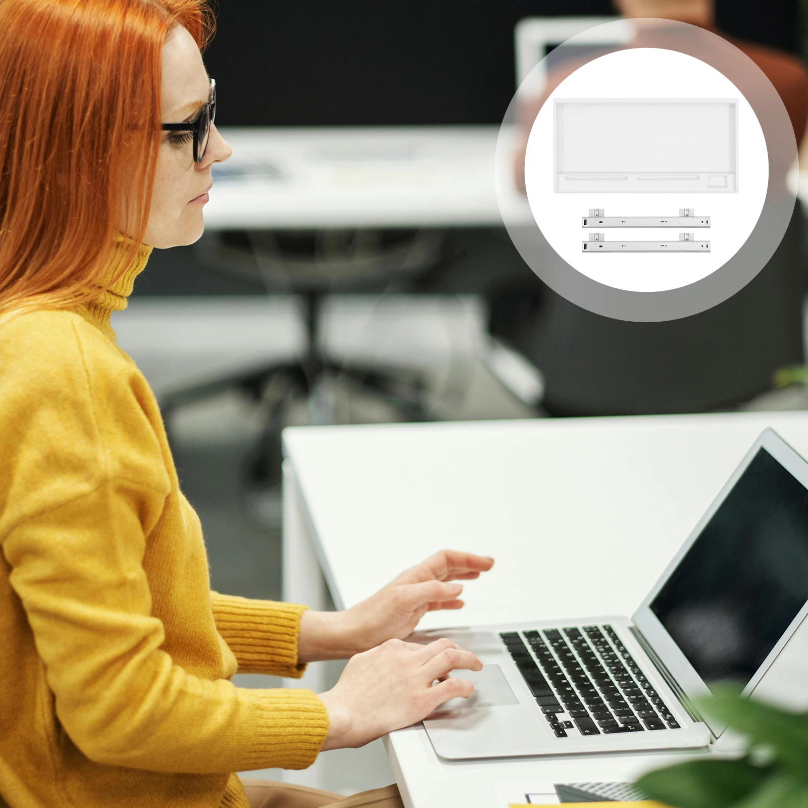 

Крепление на лоток для клавиатуры под столом Выдвижные ящики для отдыха Настольная подставка Компьютерный офис