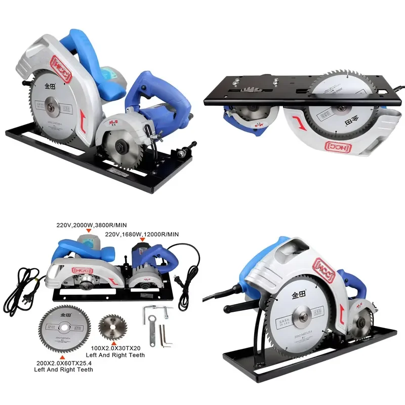 Wood Precision Table Panel Saw With Main Saw and Scoring Saw Blade 3000W Woodworking for MDF Professional Wood Cutting