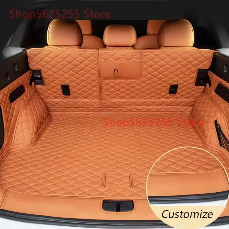 For XPeng Xiao Peng G9 2024 Car Trunk Mat Trunk Pad Full Surround Leather Waterproof  Car Interior Decoration Modified Supplies