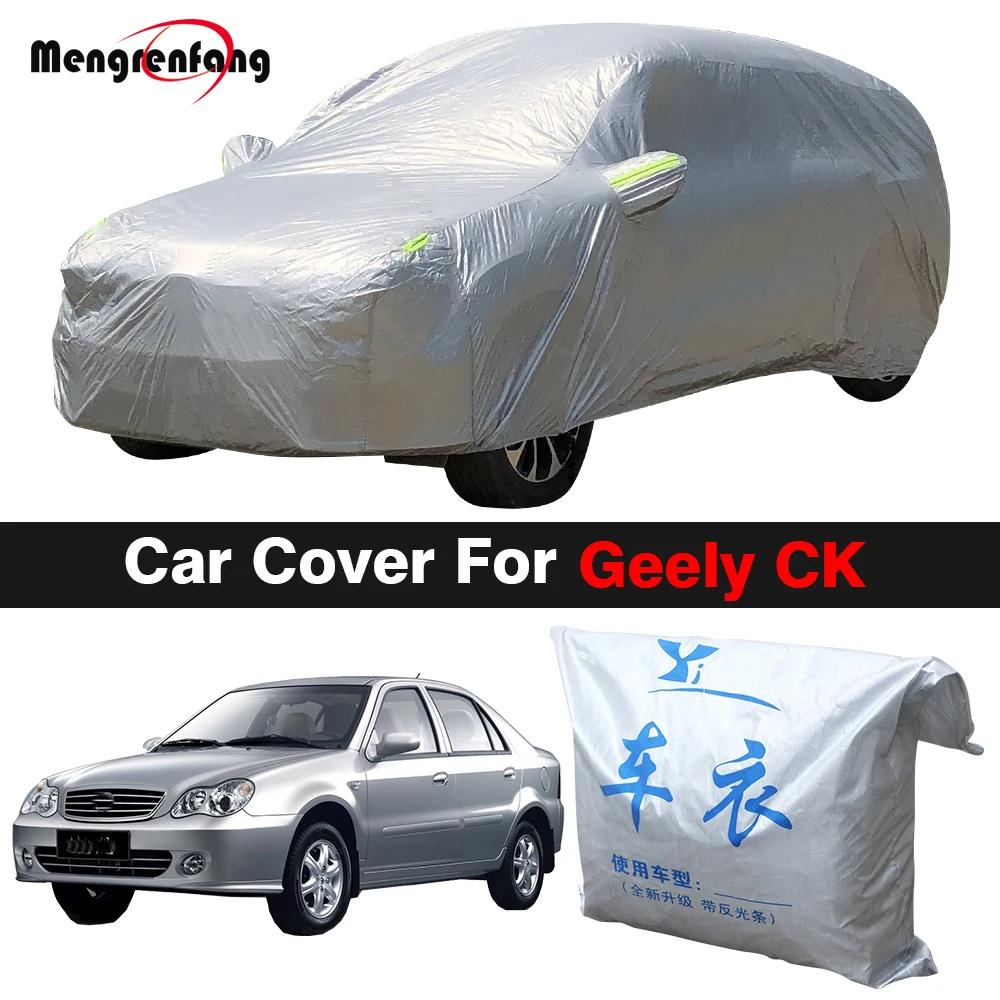 

Full Car Cover Auto Anti-UV Rain Snow Protection Windproof Cover For Geely Emgrand CK Otaka Echo Freedom Cruiser Ziyoujian