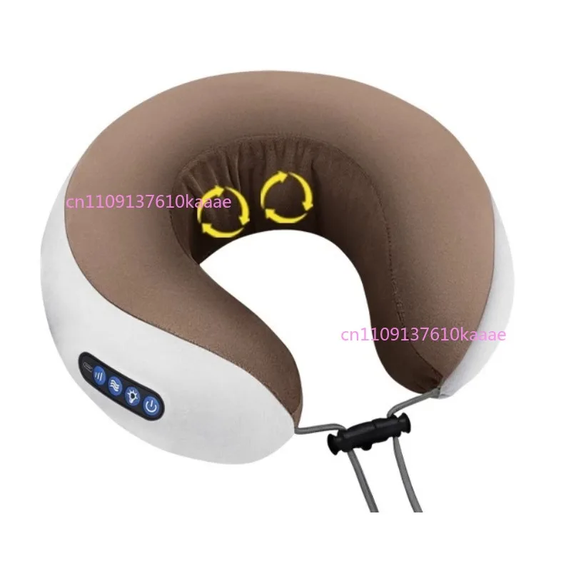 

Массажная подушка для шейного отдела, U-образный массажер, горячий компресс, массажер для шеи, электрическая защита шеи, дорожная подушка, подарок на день рождения