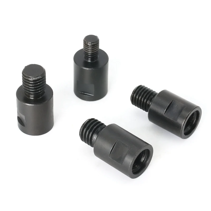 PWS 4Pcs M14 M10 5/8 Inch-11 Adapter Angle Grinder Thread Converter Adapter Shaft Connector Polished For Drill Bits Hole Saw