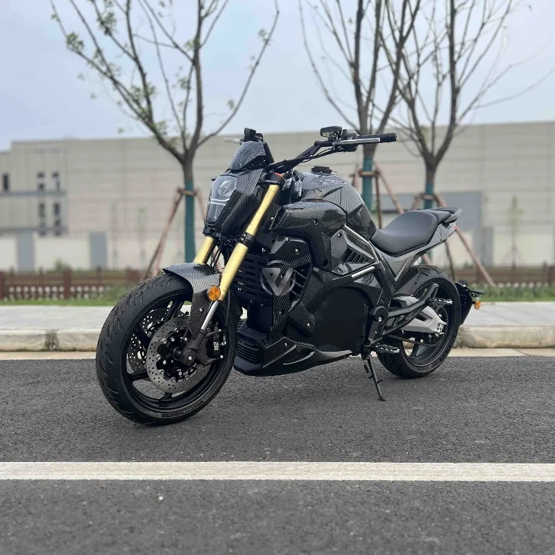 New Design Chain Drive Motor 130km/h 72V120Ah Lithium Li-NCM Battery Cruiser Moped Street Electric Motorcycle Bike