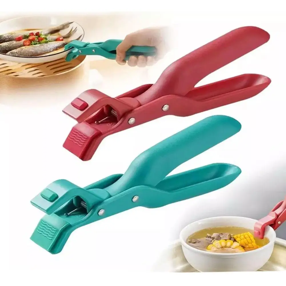 Multi-Purpose Anti-Scald Bowl Holder Clip for Kitchen Nylon Chuckle Clamp Bowl Dish Pot Holder Anti-hot Clip Kitchen Access H8P3