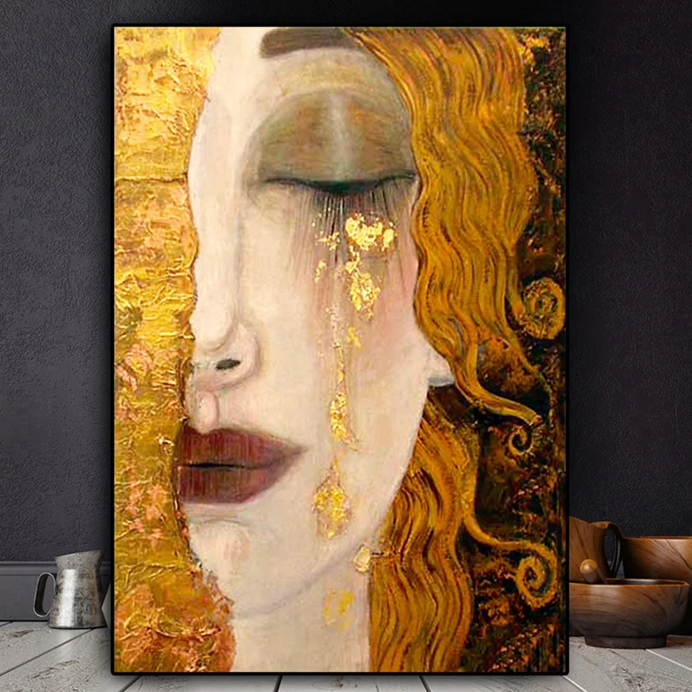 Drzewo życia 5D Diy Diamond Painting Full Square Round Drill Diamond Mosaic Embroidery Kits Gustav Klimt Kiss art Home Decor