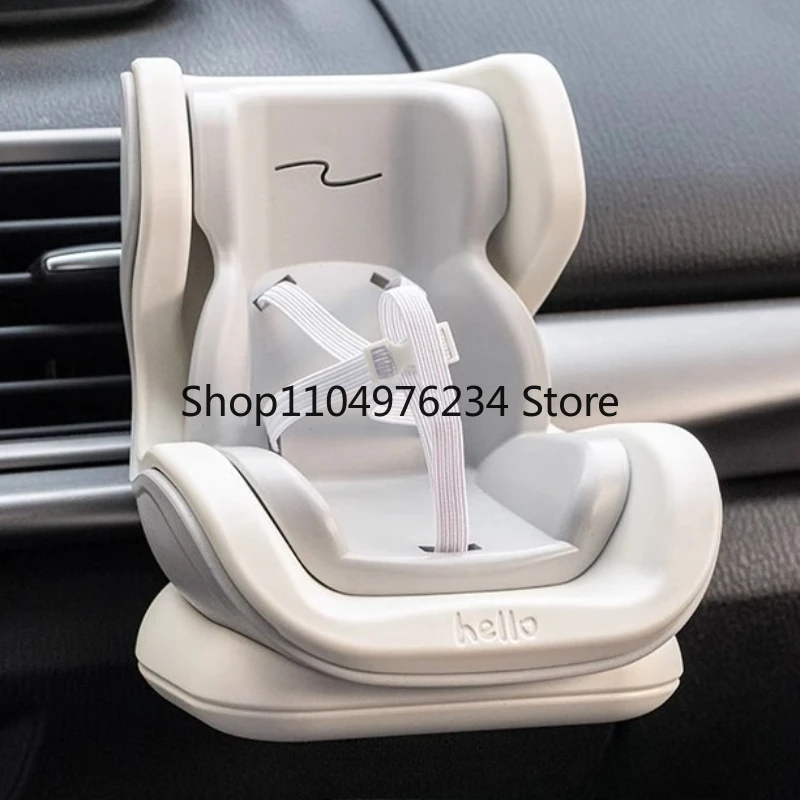 # ل Labub سيارة دمية مقعد السلامة الكرتون كرسي نموذج لسيارة Kawaii Ob11 دمية مقعد المخرج ديكور اكسسوارات السيارات التصميم الداخلي