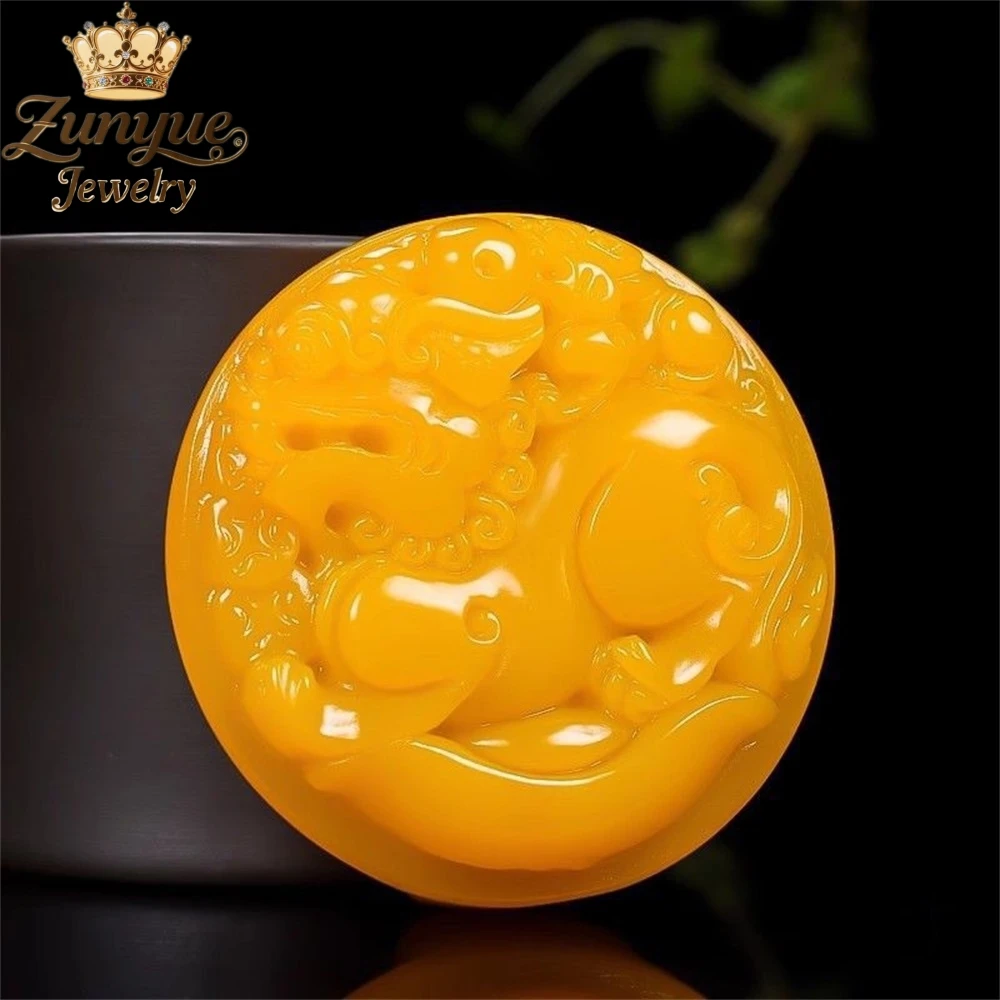

Natural Hetian Jade Pi Xiu Round Brand Belt Buckle Luxury Quality Jewelry Best Selling Fashion Jewelry Exquisite Charms Popular