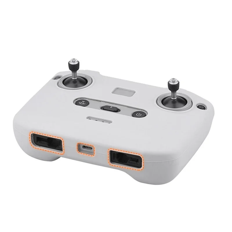 For DJI 3 Pro DJI RC MINI3/AIR2S/MINI2 Royal 3 Silicone Sleeve RC Remote Control with Screen Protection Cover, Grey