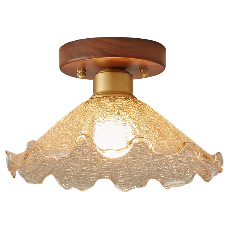 

Medieval corridor aisle light, French walnut entry, entrance light, Chinese cloakroom balcony ceiling light