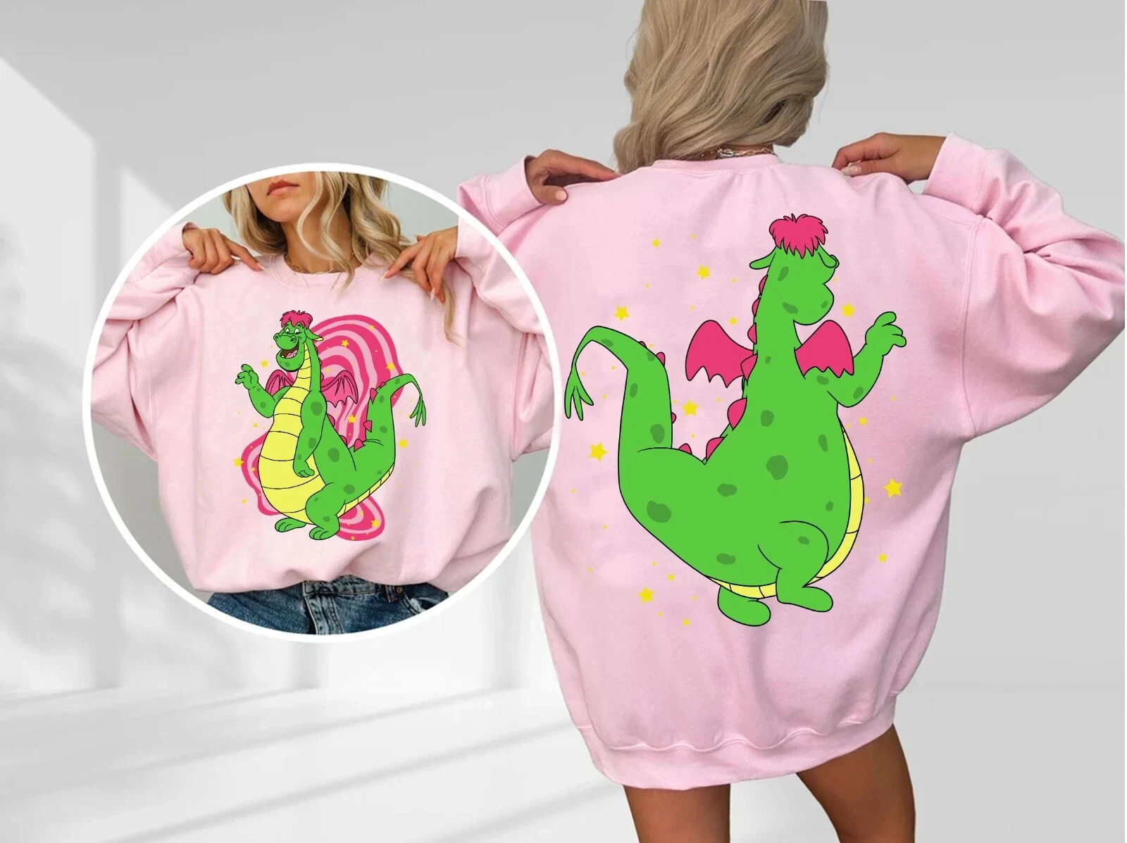 عكسها خمر بيت التنين إليوت التنين للجنسين البلوز عادية وأنيقة Crewneck البلوز لخريف وشتاء #1