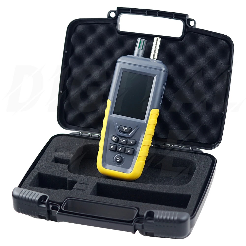 Dust Particle Counter 6-Channel 0.3um/0.5μm/1.0μm/2.5μm/5.0μm/10um PM2.5 PM10 Detector with Backlight TFT Air Quality Tester