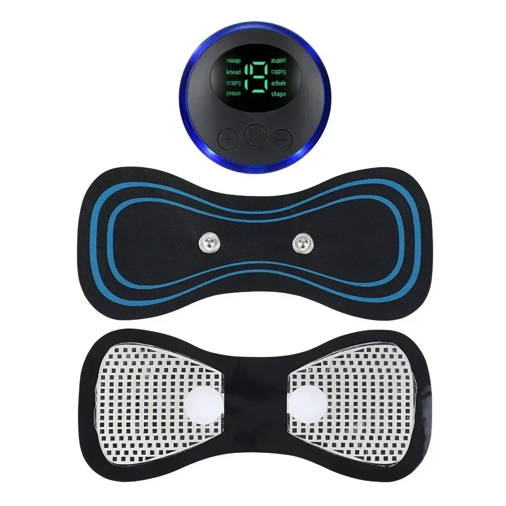 Electric Neck Massager EMS Muscle Massage Stimulator Instrument Back Cervical Calf Patches Pain Joints Low Frequency Massager