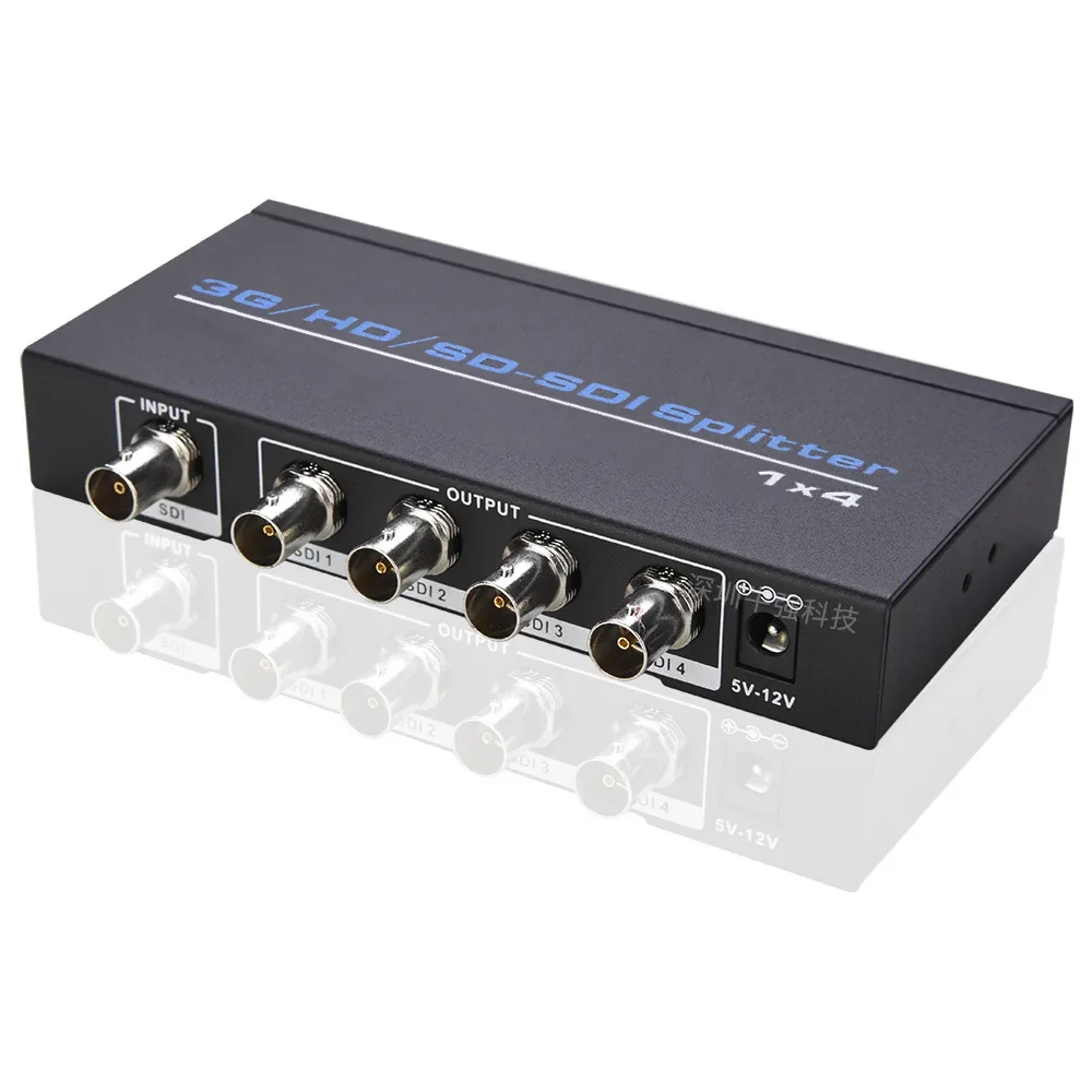 Splitter SDI 1x2 1x4 SD-SDI HD-SDI Splitter 3G-SDI SDI 1 w 2 Out / 1 w do 4 Out Repeater Extender