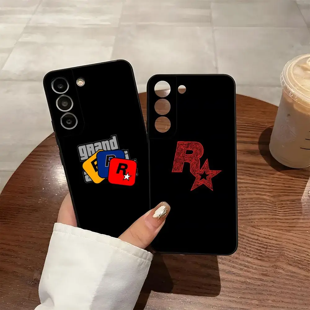 G-GtA 5 WantED R-star Game Phone Case For Samsung S26 S25 S24 FE S23 S22 S21 Plus S20 Ultra Note20Ultra Black Soft Shell