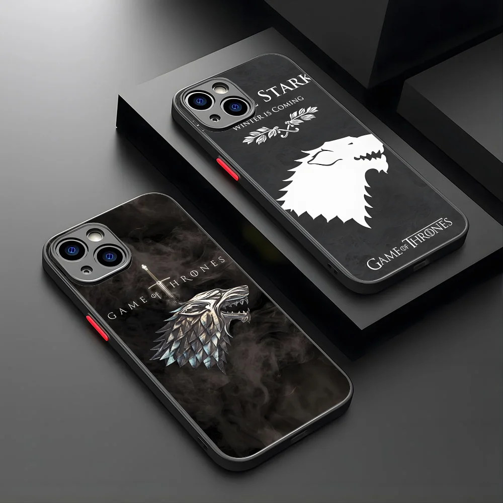 

Winter Coming Stark Phone Case For IPhone 15 14 13 Pro Max 12 Mini 11 6S 7 8 Plus XS X XR Matte Case