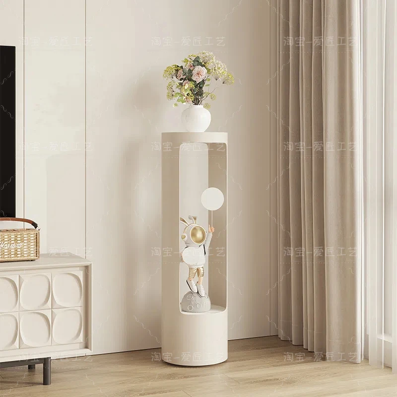 

Подставка для цветов кремового ветра, полка, интерьерное украшение, многослойная подставка для цветочного горшка от пола до потолка на балконе, современный простой зеленый цвет