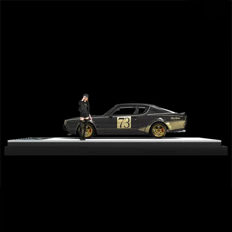 INNO 1:64SKYLINE2000 GT-R No.73 KPGC110 Alloy Motor Vehicle Diecast Models Car Toys Collection Boy's Christmas Gifts