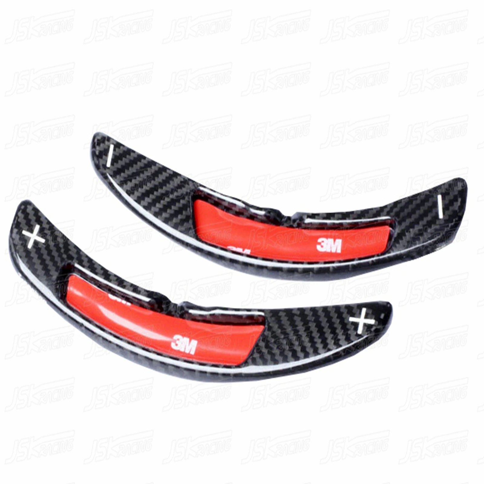 Black/Red Carbon Fiber Shift Paddles For Porsche Macan 2014-2018（JSKPCMC14026/JSKPCMC14027）