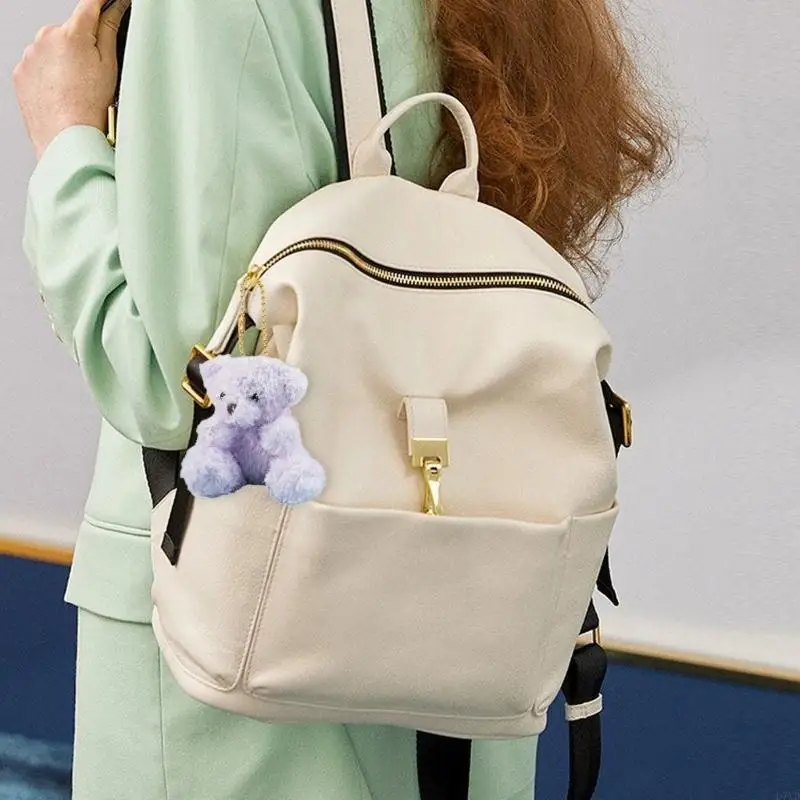 D7YD لعبة الدب الحلو هدية لرياض الأطفال جائزة الطالب للمعلم للبنين والبنات ملحقات حقيبة المحفظة #3