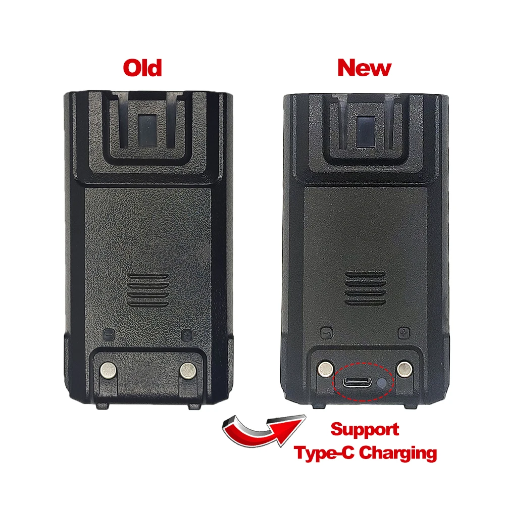 BAOFENG BF-A58S Battery 2800mAh 7.4V New Upgraded Support Type-C Charging A58S Walkie Talkie Li-ion Battery Pack Extra Accessory