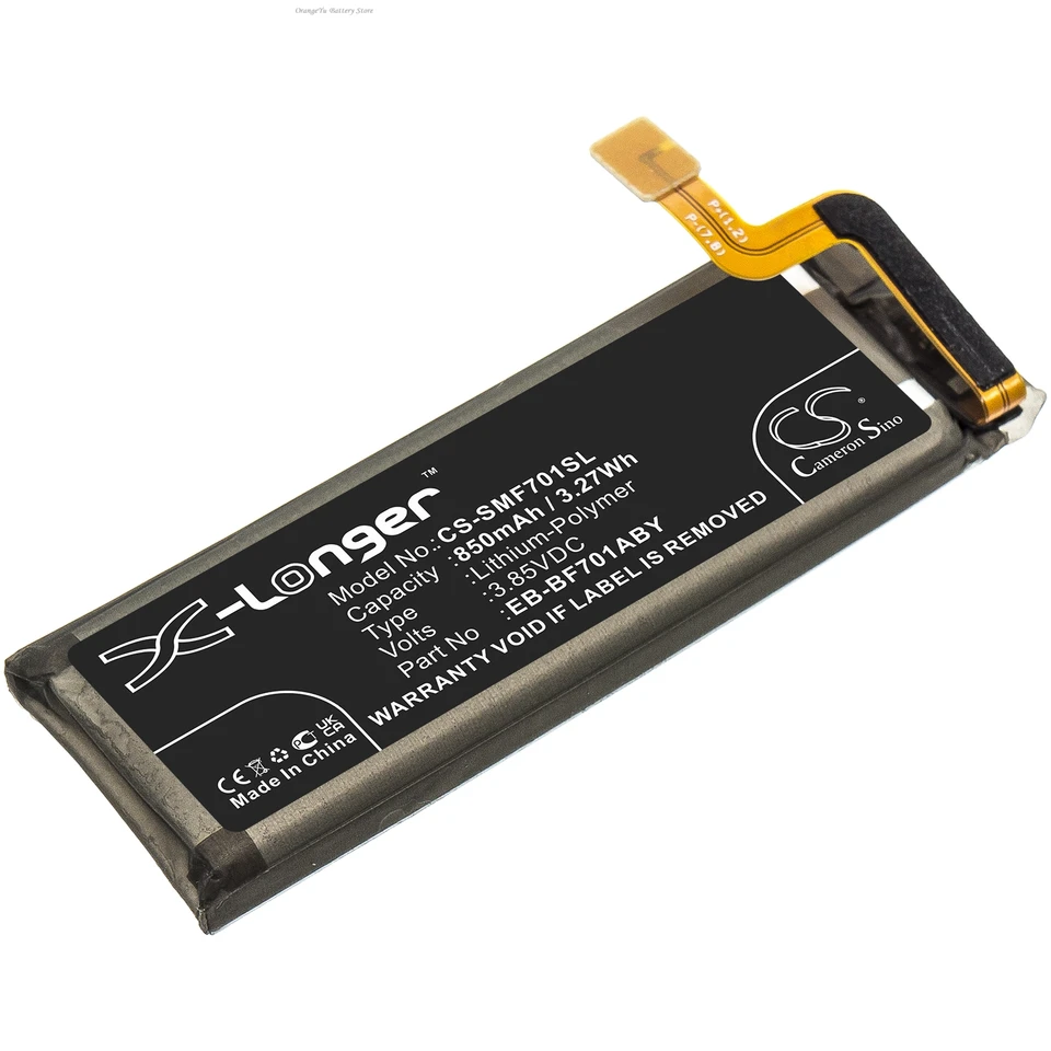 Batería de repuesto EB-BF701ABY 3.85V 850mAh para Samsung Galaxy Z Flip SM-F700J SM-F7000 F700N SM-F700U F700F 4