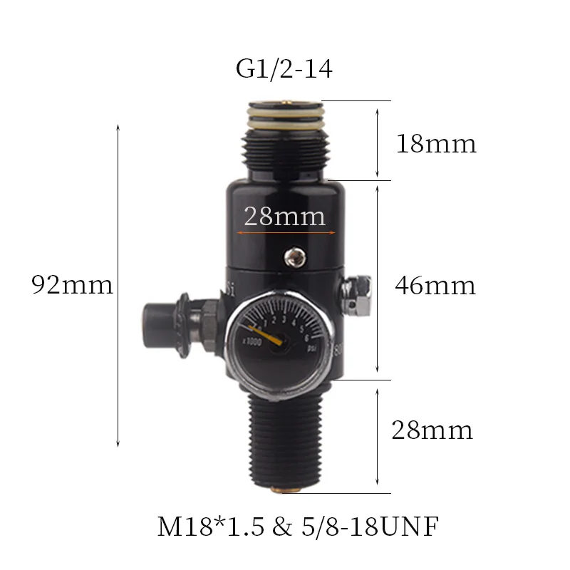 Imagem -06 - Dois Oring Air Tank Valve Cilindro de Gás Recarga de Enchimento Adaptador Válvula Regulador de Pressão 300bar Saída 160 a 3000psi