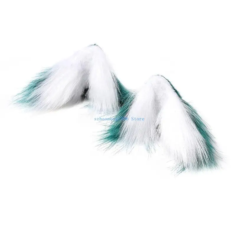 

85LF Plush Animal Ears Headdress for Cat Ears Hair Clip for Girls Hair Side Cl