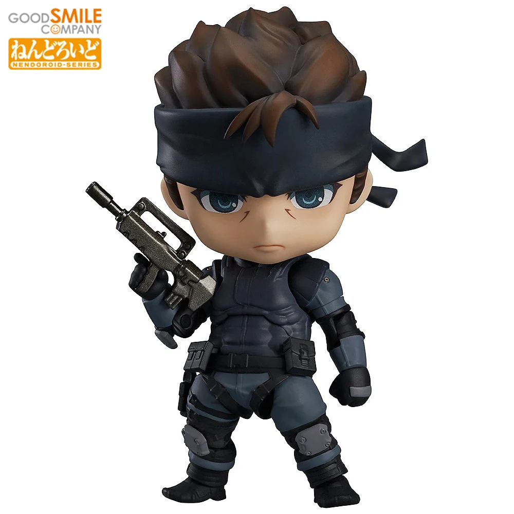 Original New GSC Nendoroid No.447 Solid Snake (3rd-run) (METAL GEAR SOLID 2: SONS OF LIBERTY) 100mm Reissue Anime Action Figure