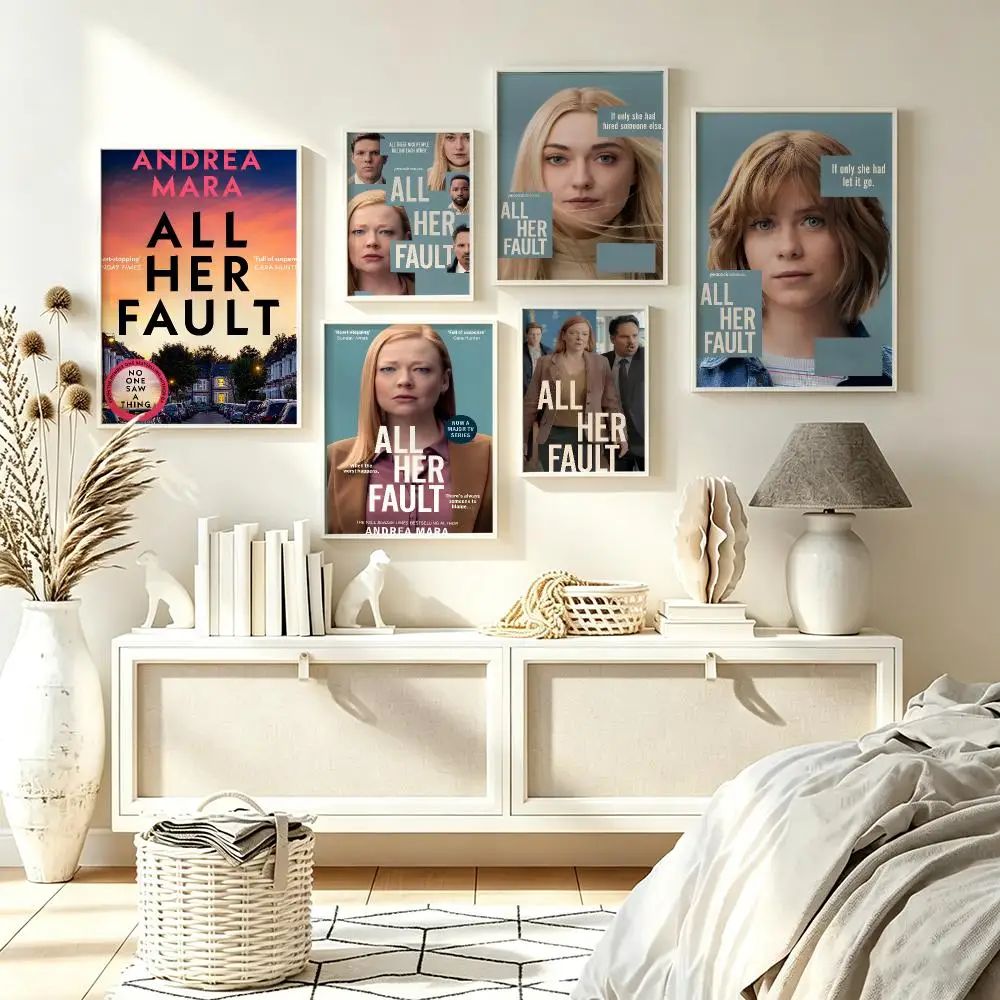 Aesthetic Wall Art Poster Trendy series It's All Her Fault Poster for Bedroom Dorm Room Home Decor Large Wall Picture Print