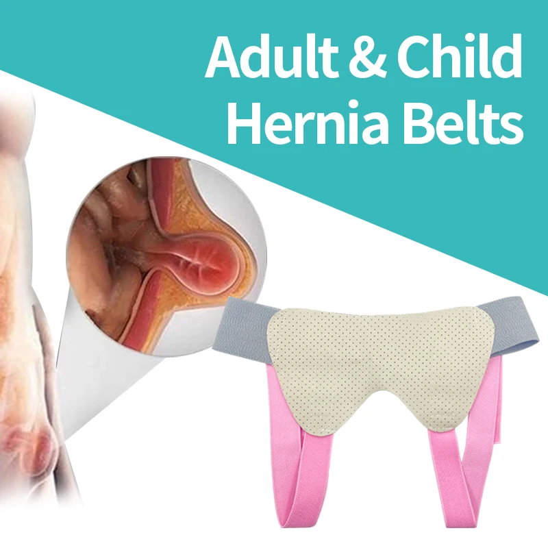 

Hernia Belt Inguinal Groin Pain Relief with 2 Removable Compression Pads Support Adjustable Hernia Bag for Adult or Children