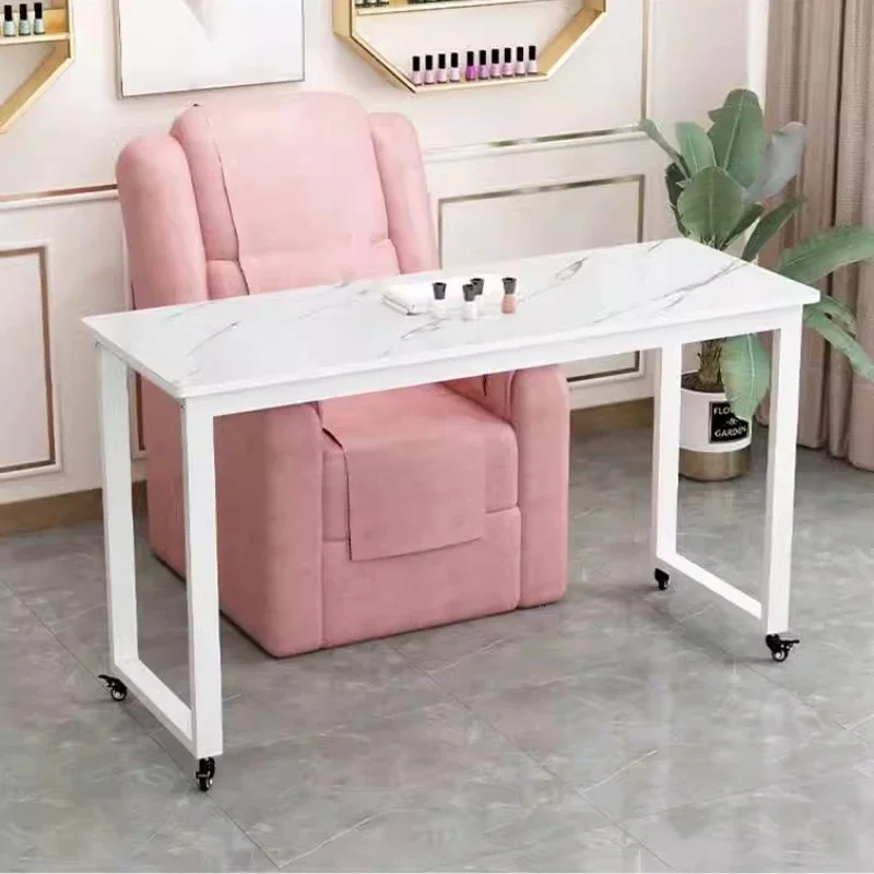 

Nail Technician Manicure Table Auxiliary Spa Wheels Living Room Manicure Table Office Simple Tavolo Pieghevole Salon Furnitur