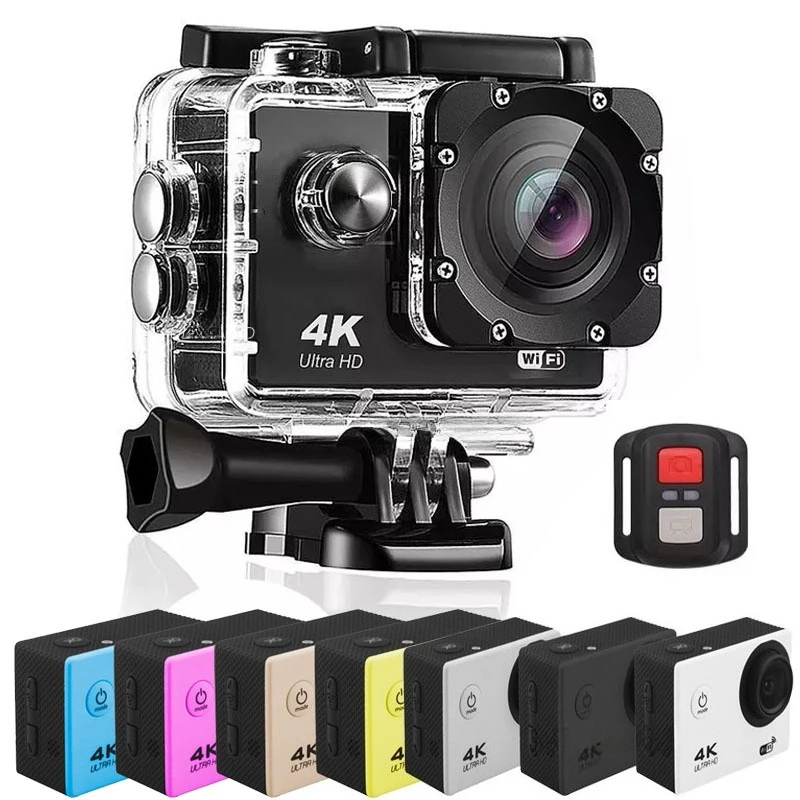 4K Underwater Action Camera WiFi Remote Control Waterproof Sports DV for Diving Motorcycle Outdoor Recording