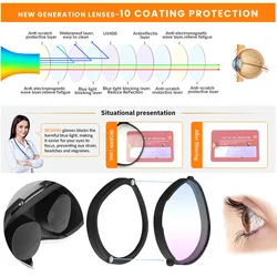 For Oculus Quest 2 Lens Protection Frame Anti Blue Light Blocking Magnetic Design Optical Lenses Eye Protection For Quest 3S