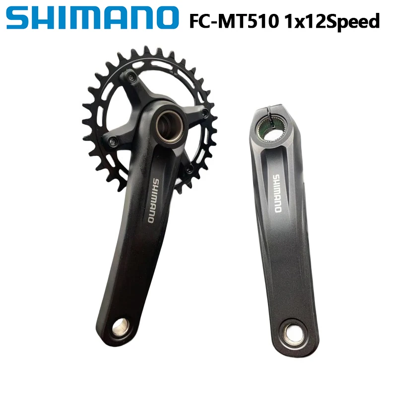 Platos y bielas Shimano MT510 Deore M6100 Series 170/175mm 32T 34T 1x12 velocidades MT500 soporte inferior BB52 para manivela de bicicleta de montaña