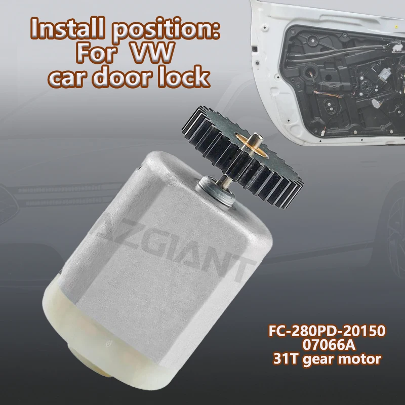

FC-280PD-20150 For VW GTI/Rabbit 2.5/Polo 9N IV MK4/Touran I MK1/Multivan T5 T6 Car Door lock with adjusting 12V motor