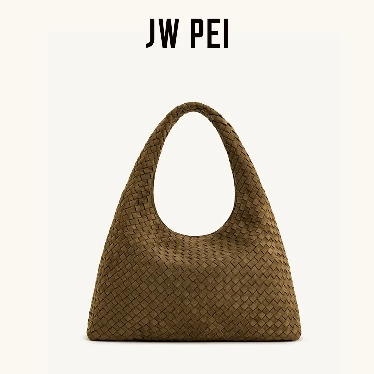 JWPEI Large Capacity Woven Bag L2026 New Retro Women's Bag Handbag Large Commuting Bag Women