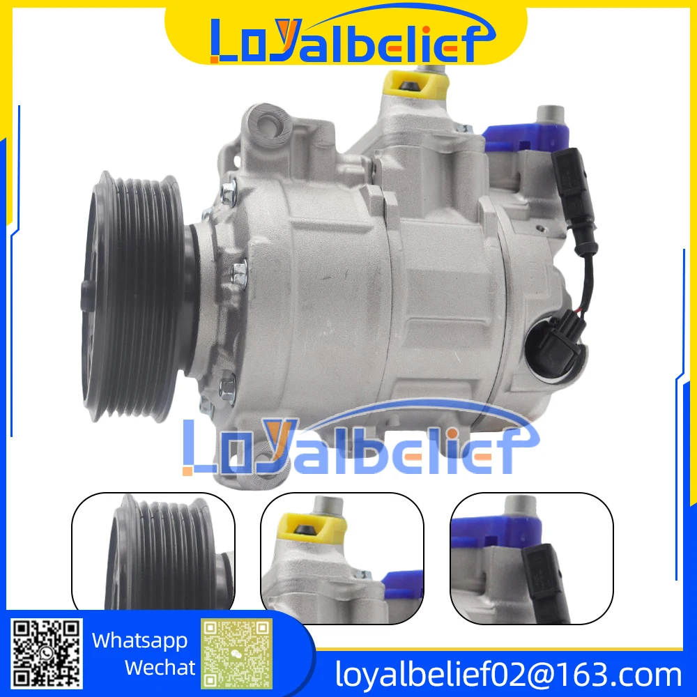 

AC Compressor For AUDI Q5/Van A4/B6/Allroad/B8/B7 A6/C61.8L 2.0L L4 8K0260805 4F0260805 8E0260805AS 8 8E0260805BF 8E0260805BA