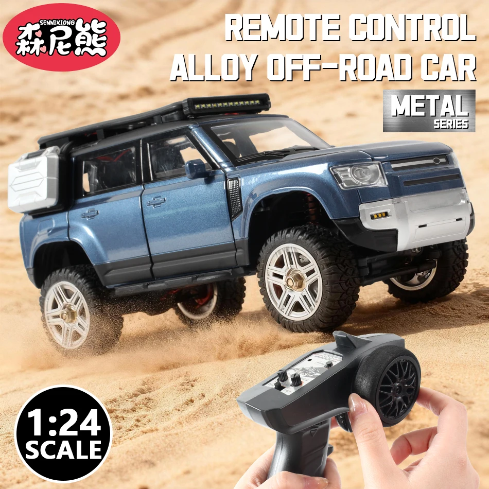 

SENNIXIONG 1:24 Полноприводный радиоуправляемый внедорожник из сплава, краулер, профессиональный грузовик для скалолазания, игрушка для взрослых