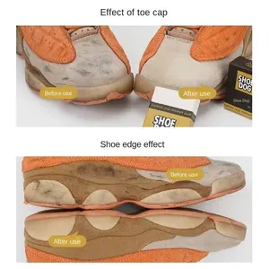 2 قطعة أحذية محمولة من الجلد المدبوغ من جلد الغنم جلد الغنم غير لامع النسيج العناية بالأحذية تنظيف الأنظف كتلة الجلود فرشاة الأحذية المطاطية أفضل 10 أحذية نظيفة مبيعا - رقم 2