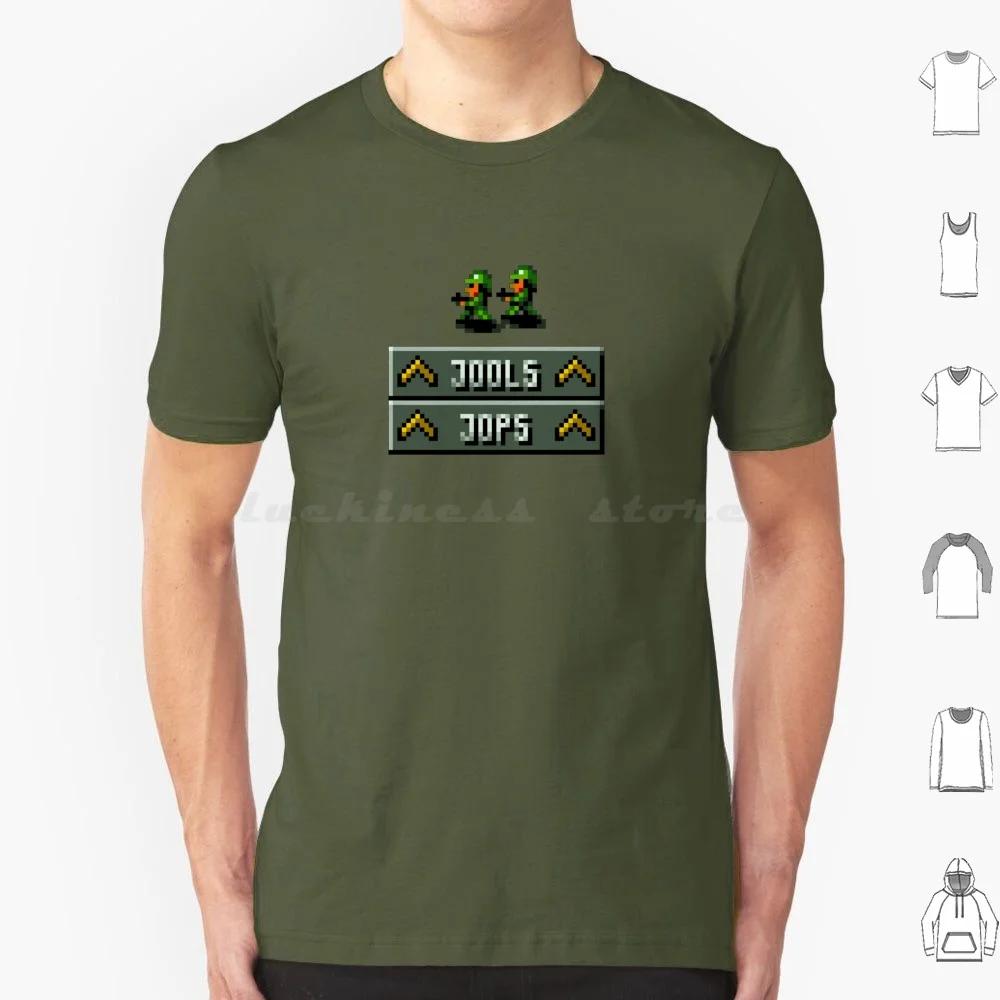 

Cannon Fodder Hero's Jools And Jops Retro Dos Game Fan Items T Shirt Cotton Men Women DIY Print Cannon Fodder War Cannon Fodder