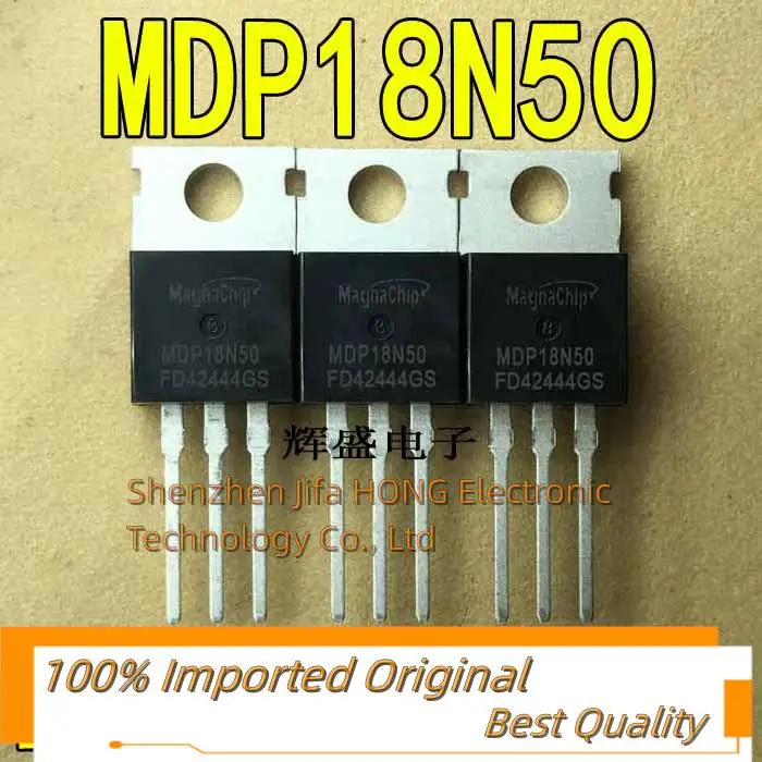 10PCS/Lot  MDP18N50 FDPF18N50 18A 500V TO-220 MOSFET Best QualityReally Stock Original