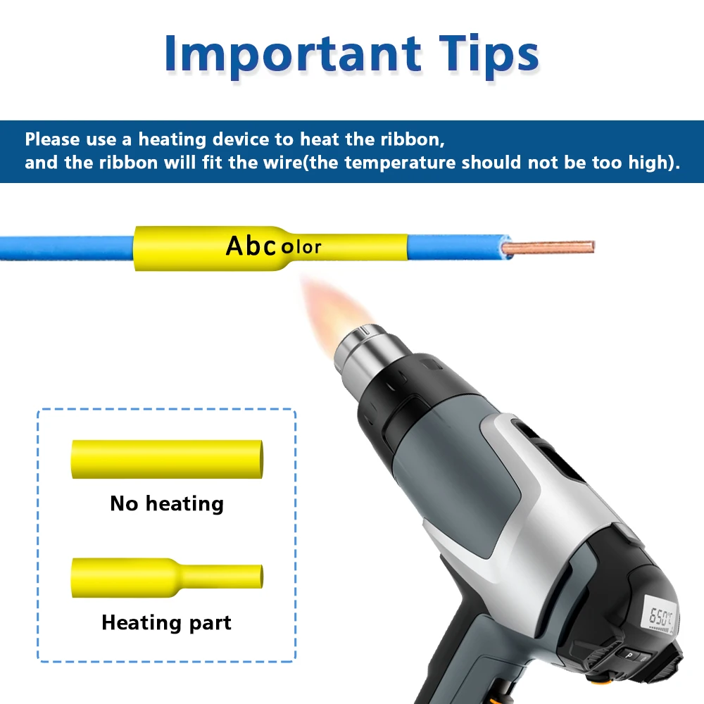 Imagem -05 - Label Maker para Brother Heat Shrink Tube Tape Hse231 Hse-221 Hse-211 Hse611 Hse-621 631 p Touch pc Pcs Pcs 10 Pcs