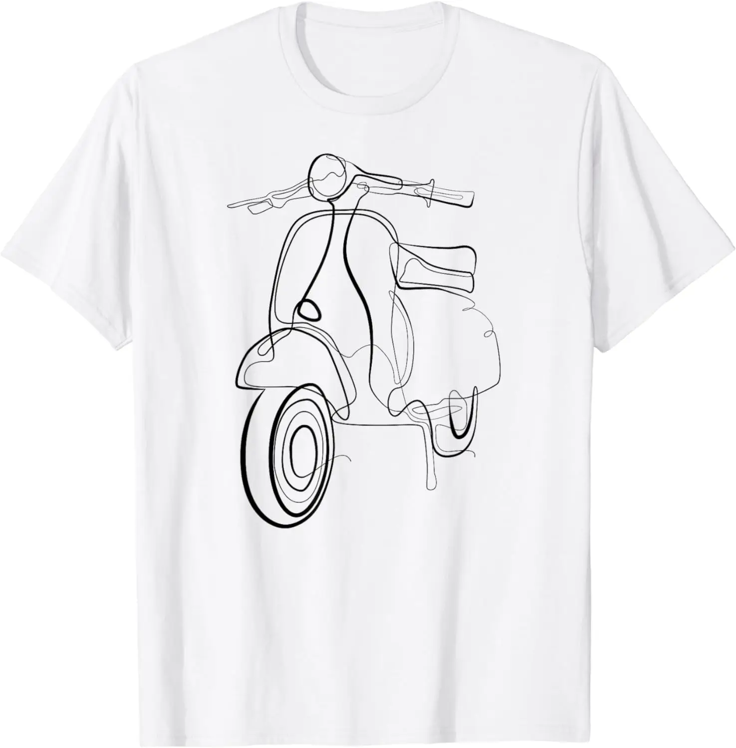 Scooter - Moped Retro Italy Scooter T-Shirt 100% Cotton Streetwear High Quality