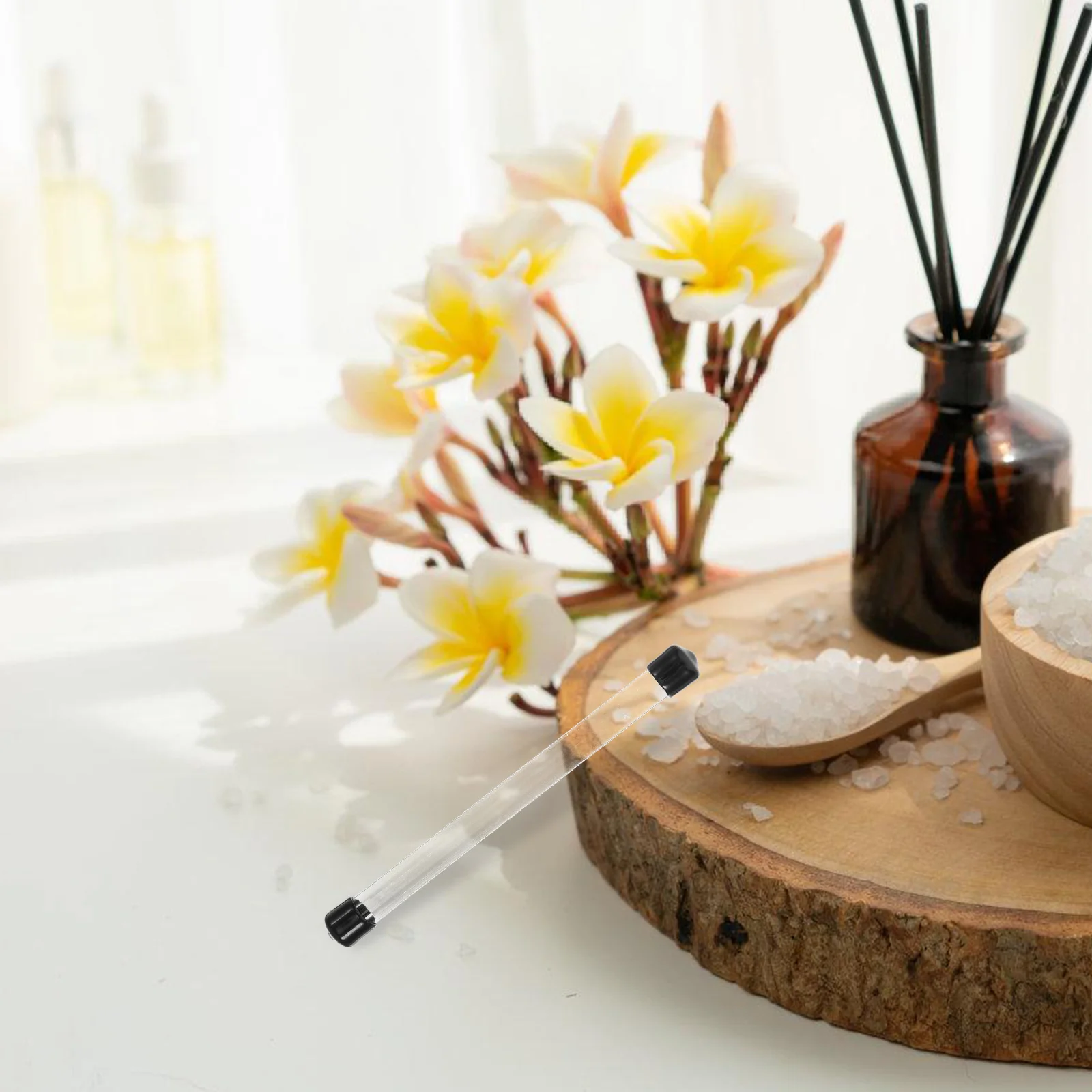 

10Pcs Transparent Plastic Storage Tubes Small Sample Test Bottles Clear Empty Tubes with Caps Stick Containers for Laboratory