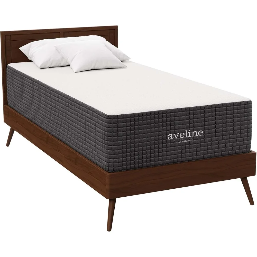 مرتبة مزدوجة من إسفنج الذاكرة مملوءة بالجل - معتمدة من CertiPUR-US، سميكة 14 لراحة ودعم مثالي #3