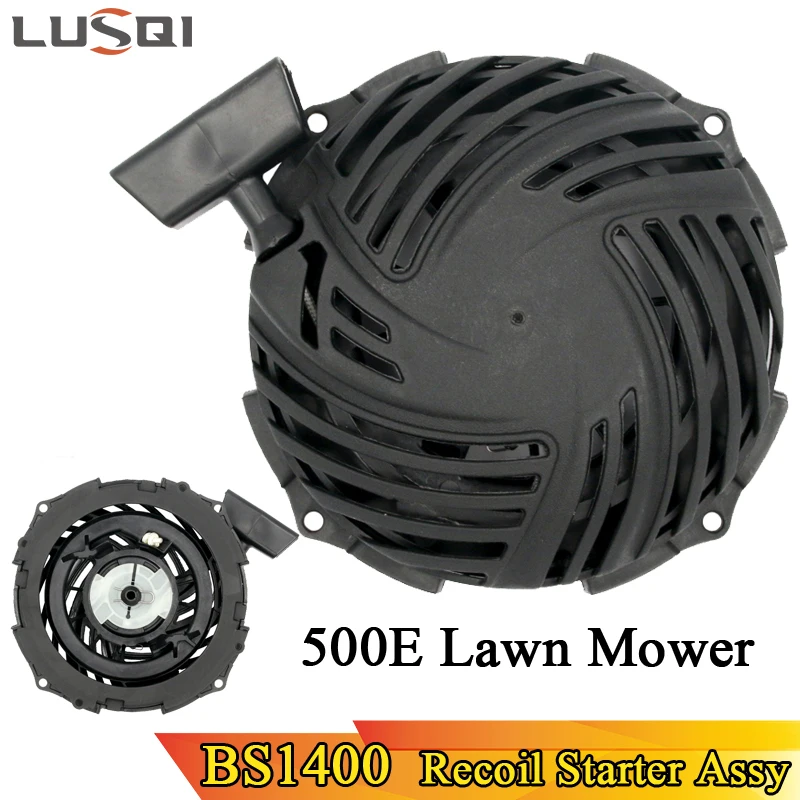 Montagem da Máquina Lusqi Recoil Starter Cortador de Grama Briggs Stratton Gerador Grass Trimmer 450e 550e 575ex 500e