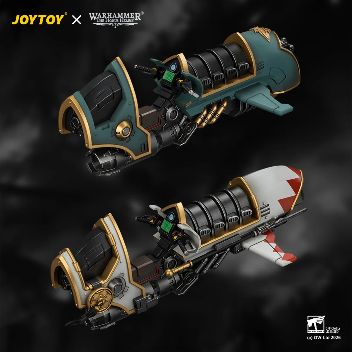 JOYTOY Warhammer "The Horus Heresy" 1/18 Action Figures Sons of Horus White Scars Legion Scimitar Jetbike
