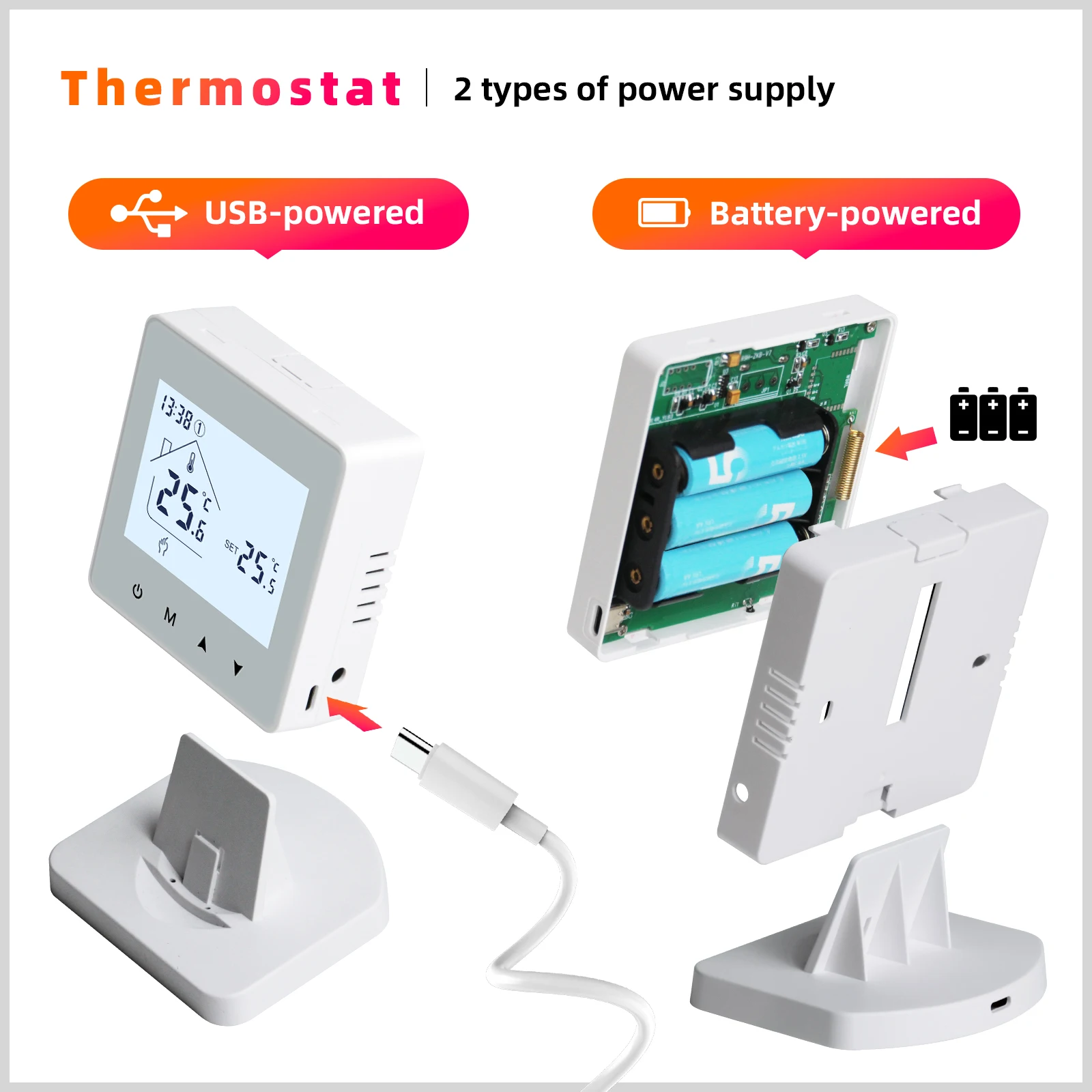 Smart Wireless Thermostat for Gas Boiler Room Heating RF Digital Temperature Controller Programmable