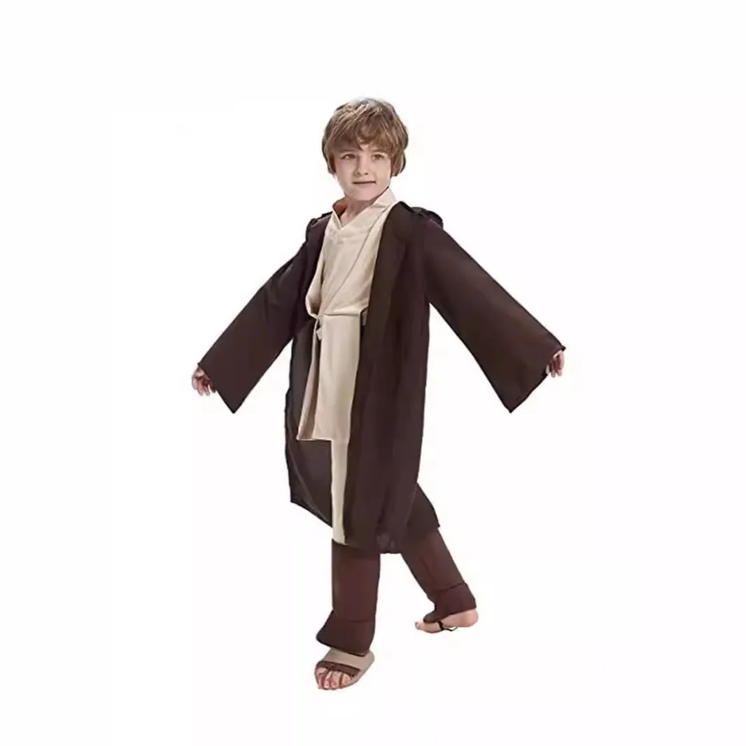 

Новые костюмы для косплея для вечеринки на Хэллоуин, детские ролевые наряды рыцаря-джедай.